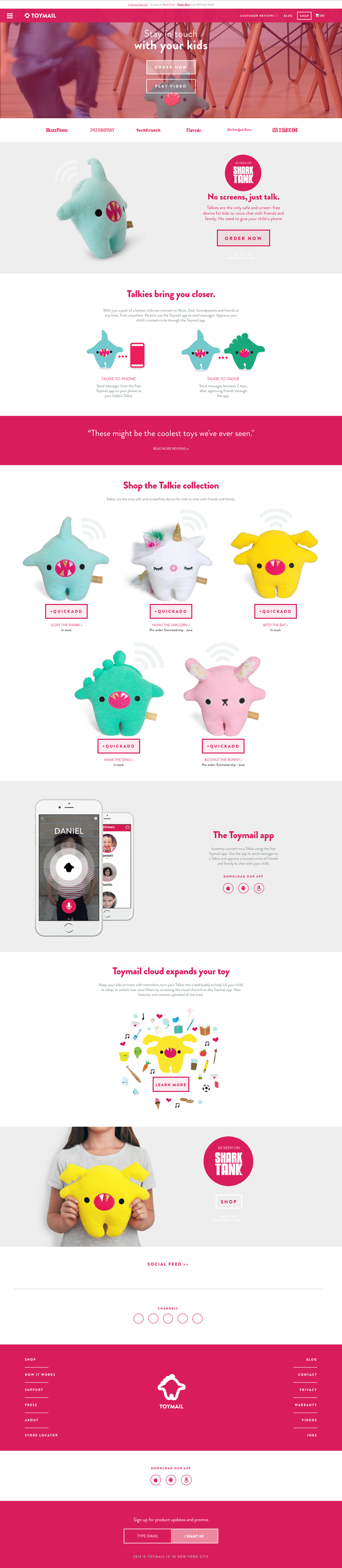 Shark top tank toymail